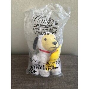 New Raising Canes Chicken Fingers Peanuts Snoopy & Woodstock Plush 2021